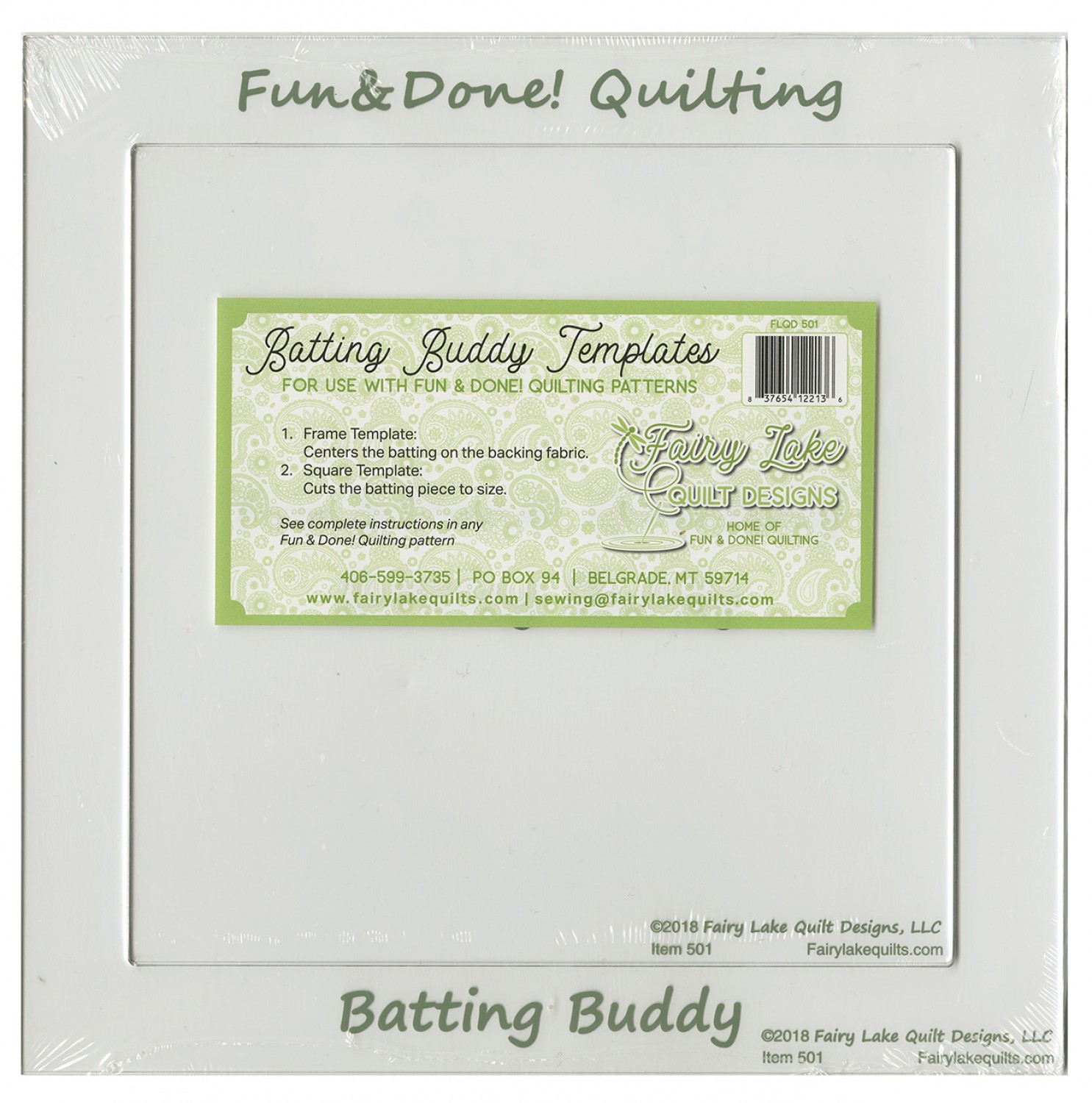 Fun & Done Batting Buddy Template Set, FLQD501 Best Little Quilt