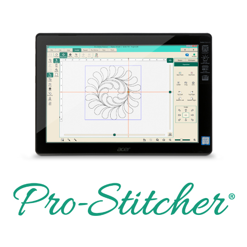 Pro-Stitcher with pro-stitcher designer