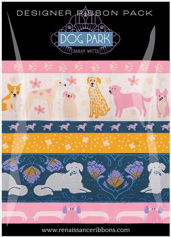 Designer Ribbon Pack Dog Park by Renaissance for Moda Fabrics