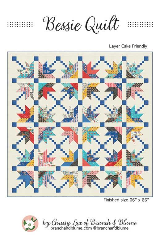 Bessie Quilt Pattern. Layer Cake Friendly. by Chrissy Lux of Branch & Blume.