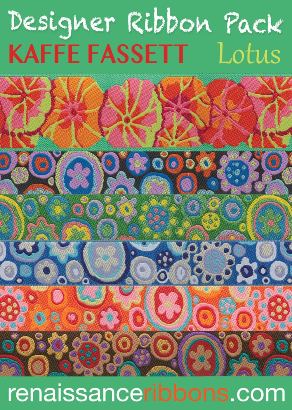 Kaffe Fassett Lotus Designer Ribbon Pack