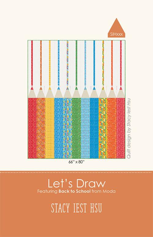 Let's Draw Pattern Featuring Back to School by Stacy Iest Hsu for Moda SIH 099