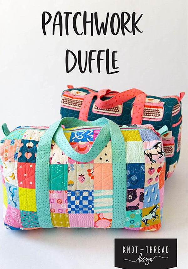 Patchwork Duffle by Knot + Thread Design