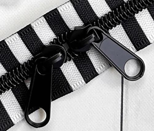 Black & White 30 inch Zipper Black SSCZ05 Stitch Supply