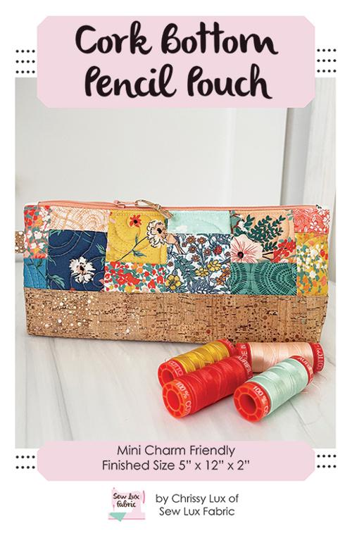 Cork Bottom Pouch Pattern SLF 2108 Sew Lux Fabric