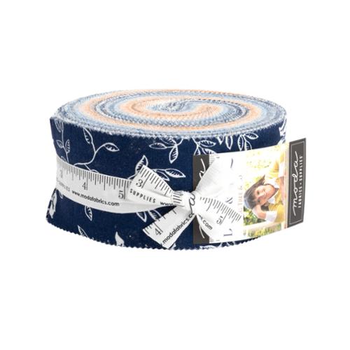 Denim Daisies Jelly-Roll® by Fig Tree-35380JR Moda Precuts