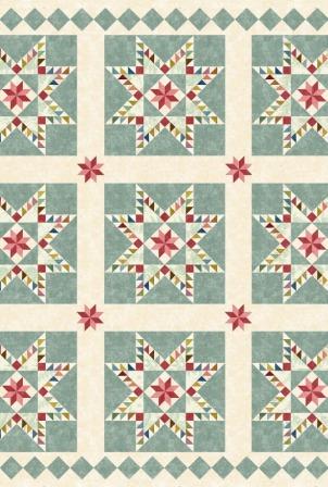 Kitchen Towel - Heritage Feathered Star by Edyta Sitar for Laundry Basket Home, LBQ-1855