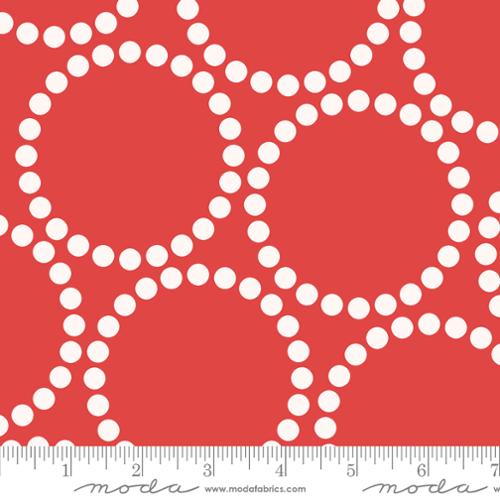 108" Pearl Bracelet Red 108023 18 by Lizzy House for Moda