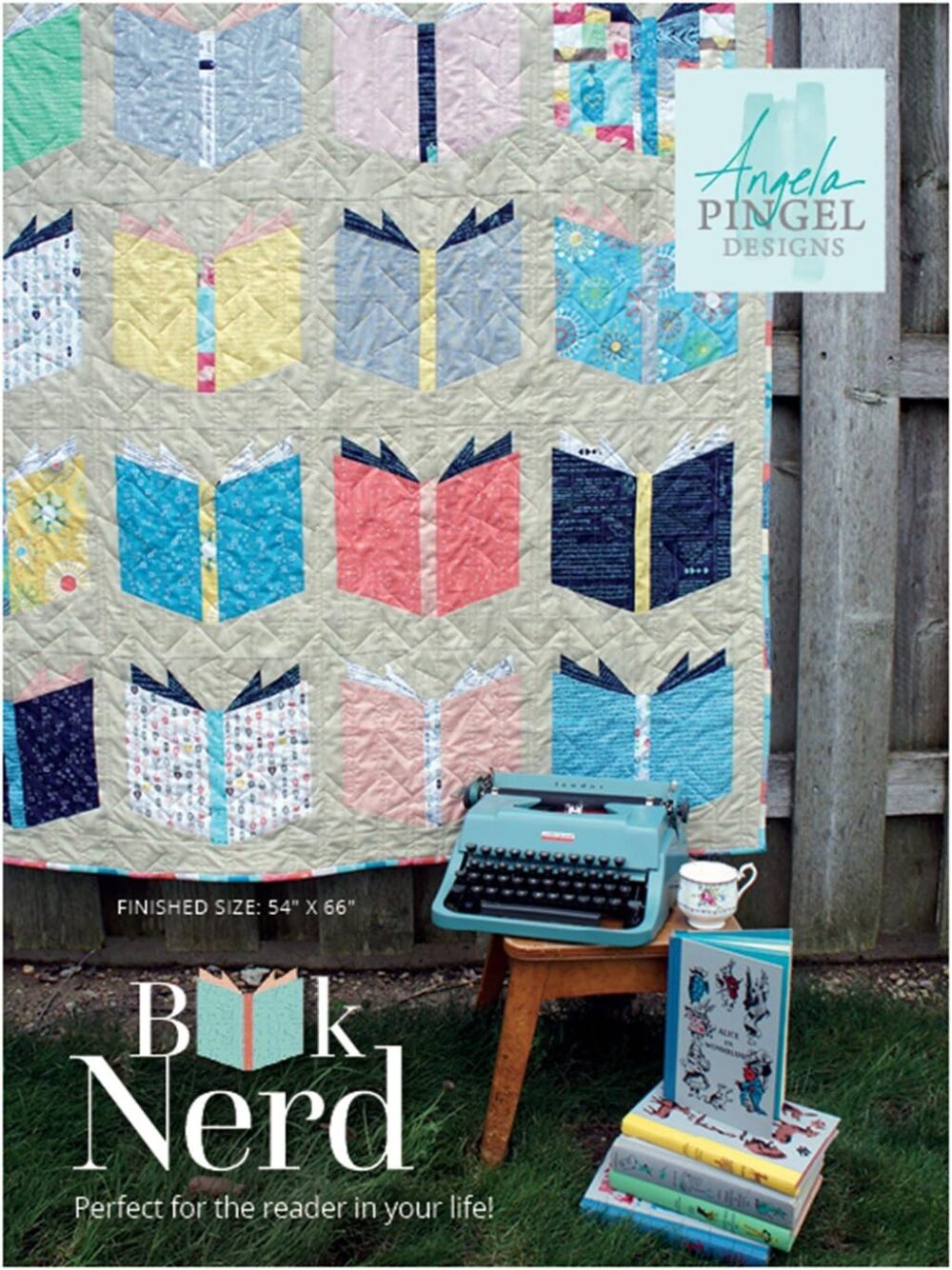 Book Nerd Quilt Pattern AP105 by Angela Pingel for Brewer