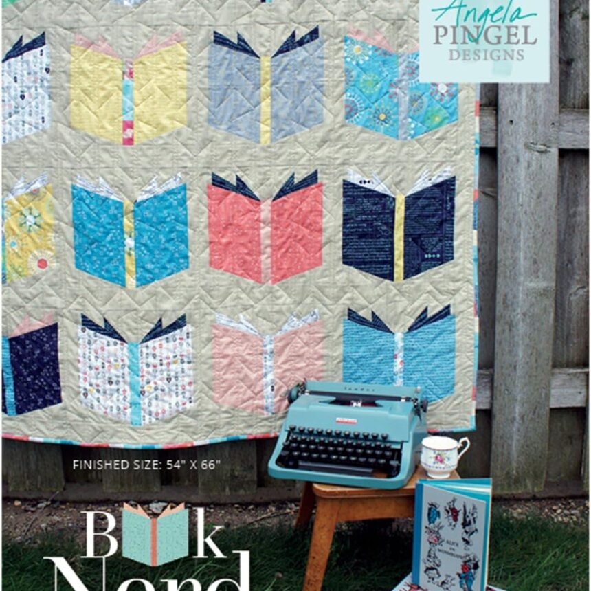 Book Nerd Quilt Pattern AP105 by Angela Pingel for Brewer