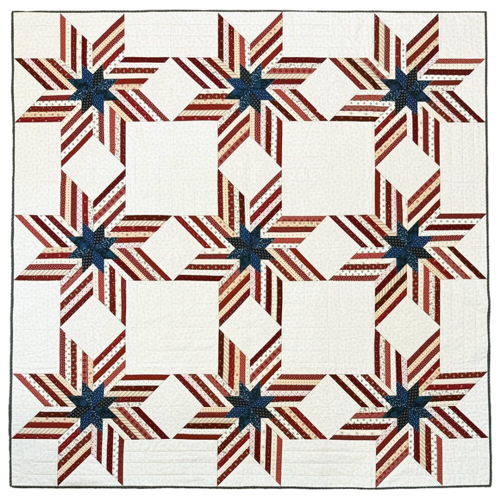 Freedom Star Pieced Quilt Pattern LBQ-1329-P by Edyta Sitar for Laundry Basket Quilts