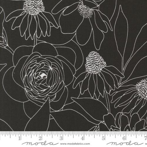 Botany Etched Floral Ink 11557 12 by Alli K Design for Moda