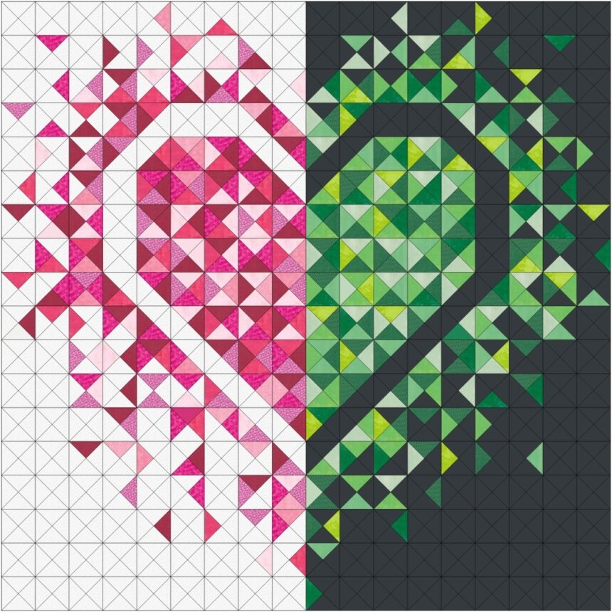 Wicked Exploding Hearts Quilt Kit