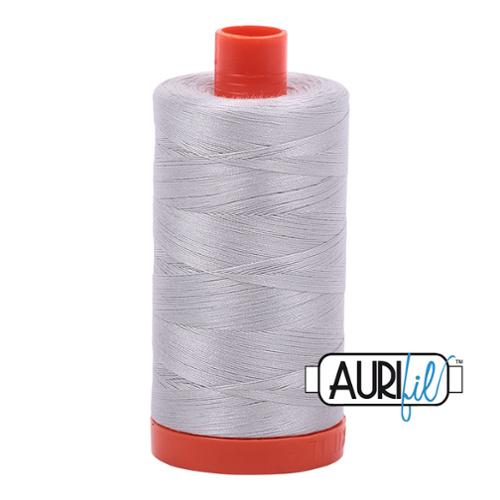 100% Cotton Mako Thread Aluminum 50wt 1300m MK50 2615 by Aurifil