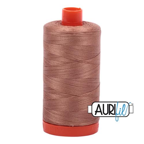 100% Cotton Mako Thread Cafe' Au Lait 50wt 1300m MK50 2340 by Aurifil