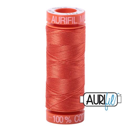 100% Cotton Mako Thread Dusty Orange 50wt 200m BMK50 1154 by Aurifil