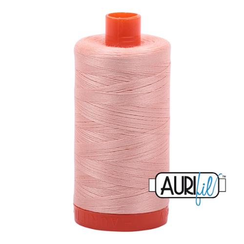 100% Cotton Mako Thread Fleshy Pink 50wt 1300m MK50 2420 by Aurifil