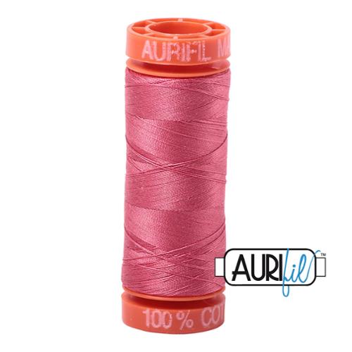 100% Cotton Mako Thread Med Peony 50wt 200m BMK50 2440 by Aurifil
