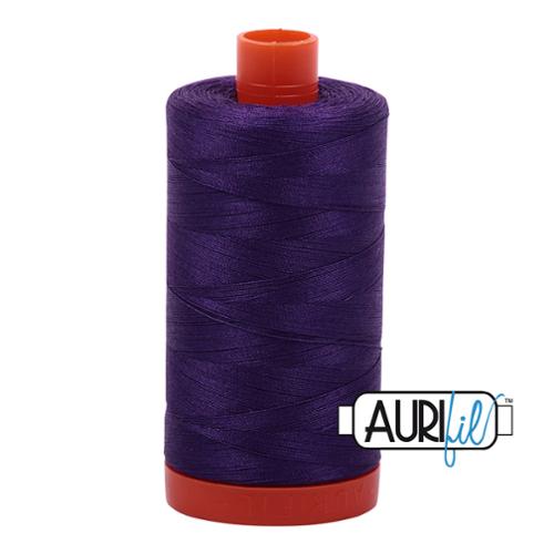 100% Cotton Mako Thread Med Purple 50wt 1300m MK50 2545 by Aurifil