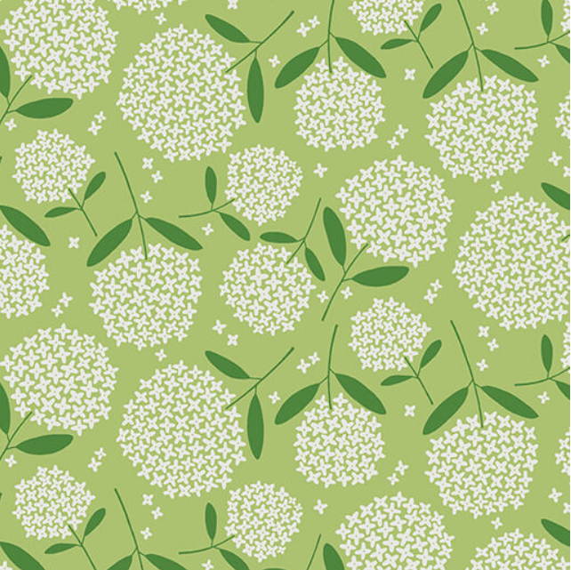 108 Fiori Medium Lime 16367W42B by Wolff Paper for Benartex