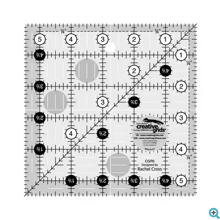 Creative Grids Quilt Ruler 5-1/2in Square # CGR5 by Creative Grids USA