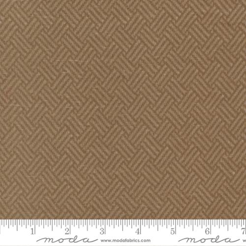 108" Prairie Gatherings Flannels Teak 108033 14F by Primitive Gatherings for Moda