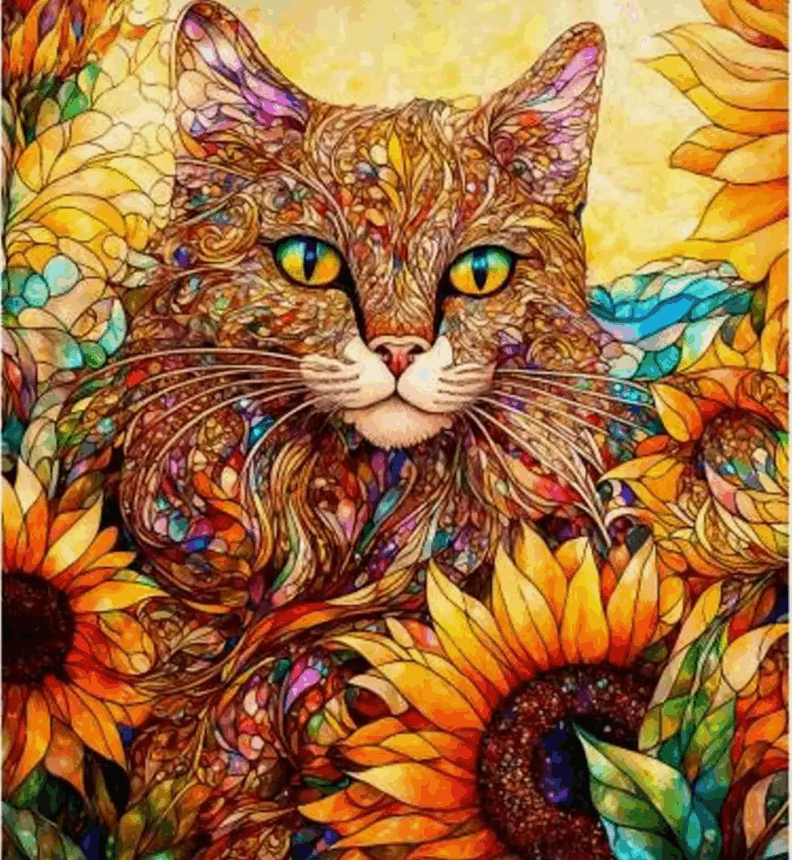 Sonny in the Sunflowers Panel CAM16240201-01 by Peggy Collins for Camelot Fabrics