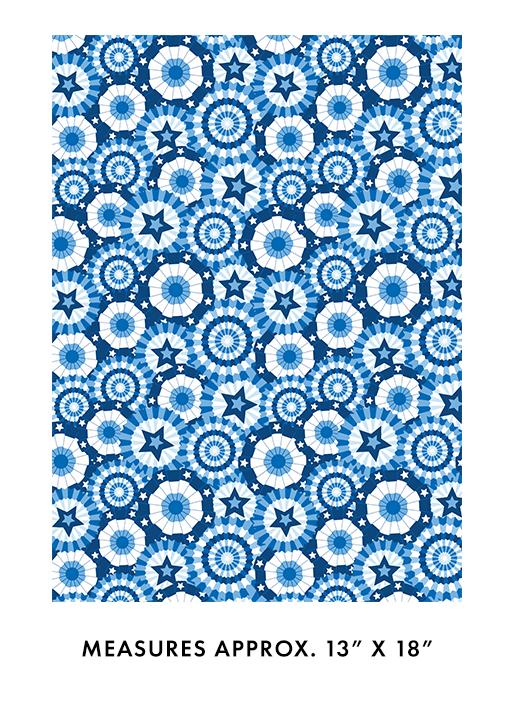 108" Banner Celebration Blue 15017W55B by Kanvas Studio for Benartex
