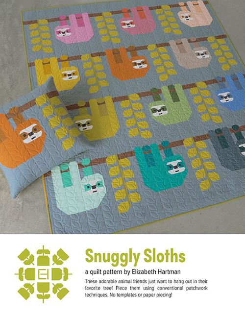 Snuggly Sloths G EH 085 Pattern by Elizabeth Hartman for Patterns by Elizabeth Hartman