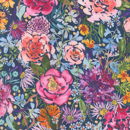 108" Wide Back Soulstice Navy 108039 12 by Create Joy Project for Moda