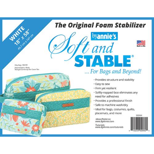 By Anne Soft & Stable 18x58" White S S2018 by Patterns By Annie