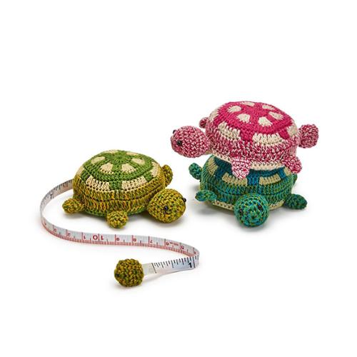 Crocheted Tape Measure Turtle 54557 20 TC by Twos Company Inc