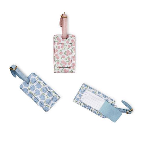 Hydrangea Print Luggage Tag 54979 20 by Twos Company Inc