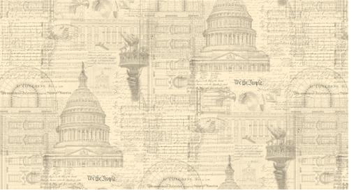 108" Wide Back Patriotic Parchment 108042 11 by 3 Sisters for Moda