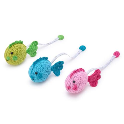Crocheted Tape Measure Fish 55190 20 TC by Twos Company Inc