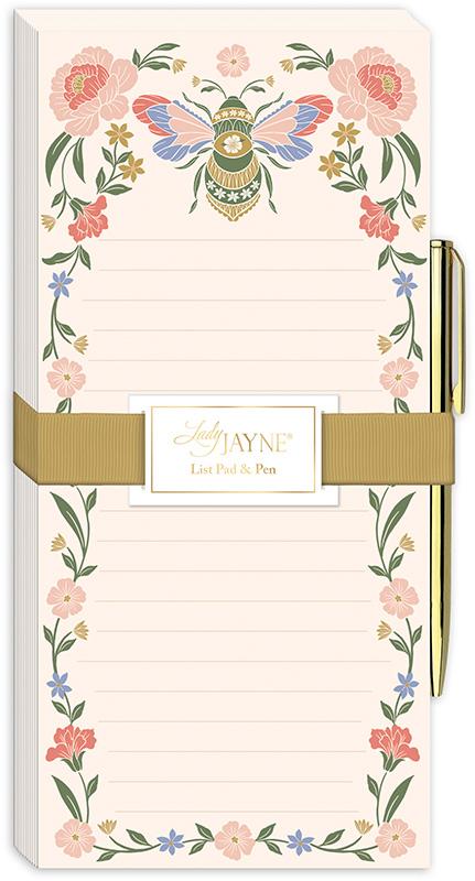 WM Magnet Notepad Meadow Bee 82044 by Lady Jayne
