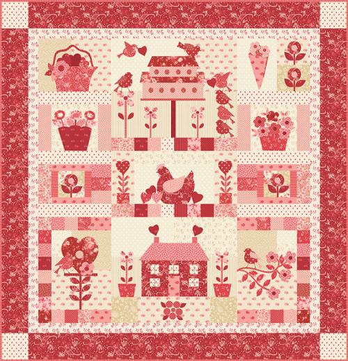 Petals And Polka Dots Kit KIT3080 by Bunny Hill Designs for Moda