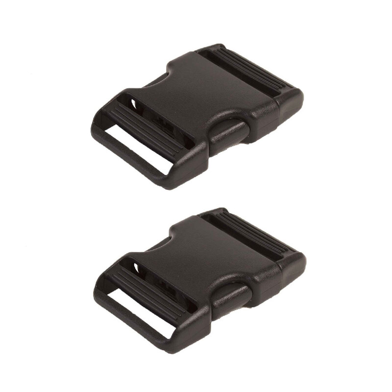 ByAnnie Side Release Buckle 1 inch BLK Set of 2
