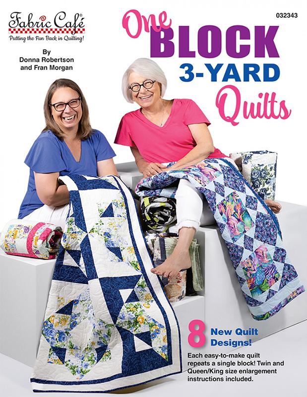 One Block 3-Yard Quilts Book FC 032343 by Fabric Cafe