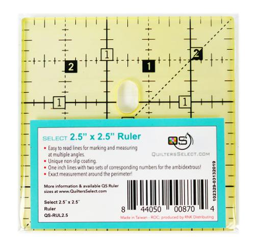 Non Slip Ruler 2.5" x 2.5" QS RUL2 5 by Quilters Select
