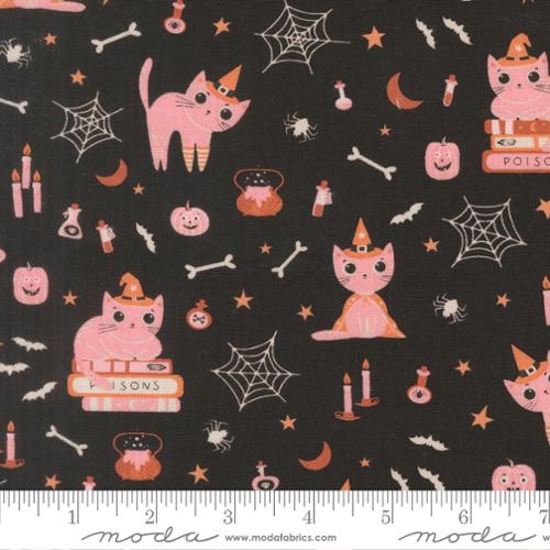 Purrs and Boos Black Cat 39060 16 by Elena Amo for Moda