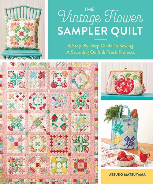 The Vintage Flower Sampler Quilt Pattern Book ZW 2743 by Zakka Workshop