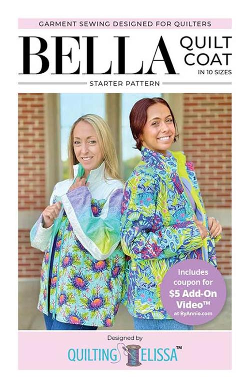 Bella Quilt Coat PBA QE101 Pattern by Quilting Elissa for Patterns by Annie