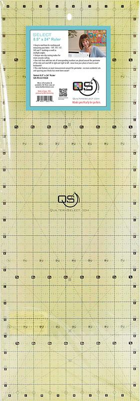 Non Slip Ruler 8.5" x 24" QS RUL85x24 Quilters Select