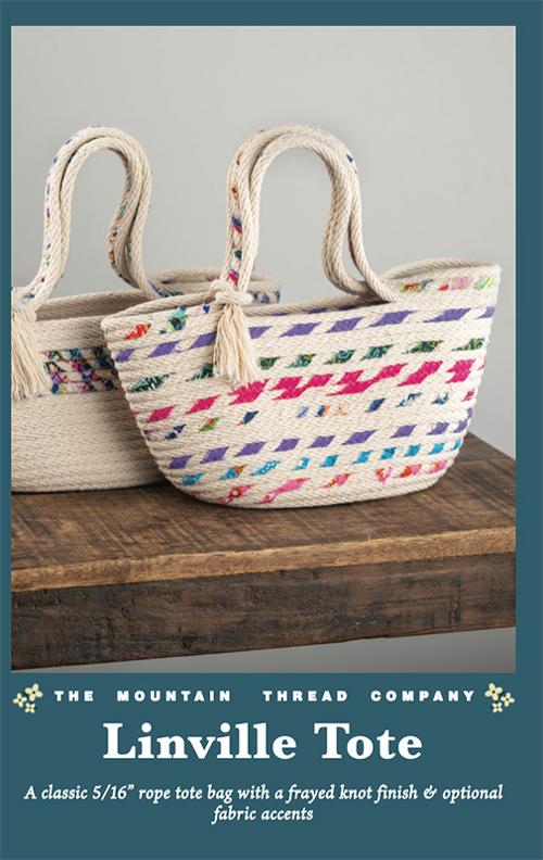 Rope Sewing Linville Tote Pattern 4LT5MTC by The Mountain Thread Company