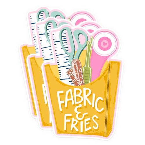 Sticker Fabric & Fries KC367 by Katie Cupcake
