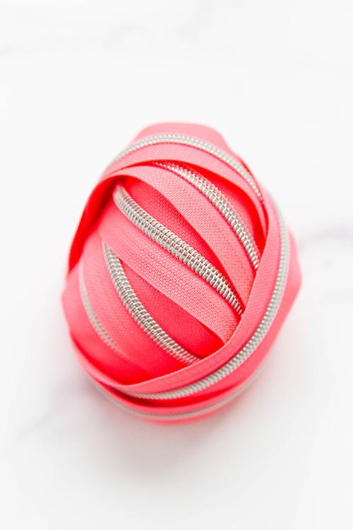 Zipper Tape #5 3yd Neon Flaming KAT ZIP4 by Knot And Thread
