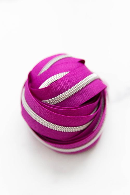 Zipper Tape #5 3yd Plum Punch KAT ZIP13 by Knot And Thread
