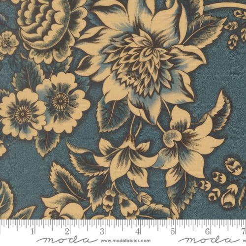 108" Wide Back Miss Mollie Indigo 108048 20 by Betsy Chutchian for Moda