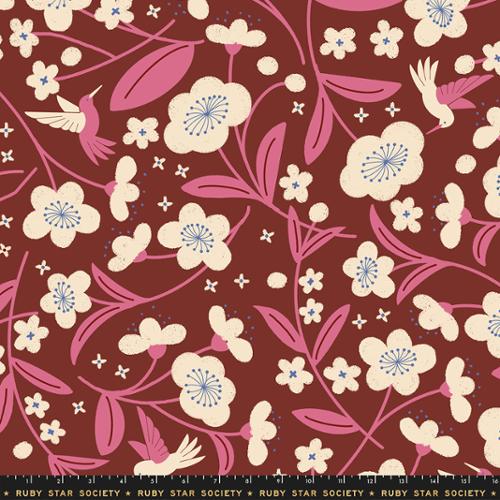 108" Wide Back Persimmon Cranberry RS1127 14 by Rashida Coleman Hale for Ruby Star Society